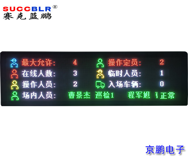 【门禁式定员监控系统设备】赛克蓝鹏SUCCBLR定制室外P4全彩LED屏